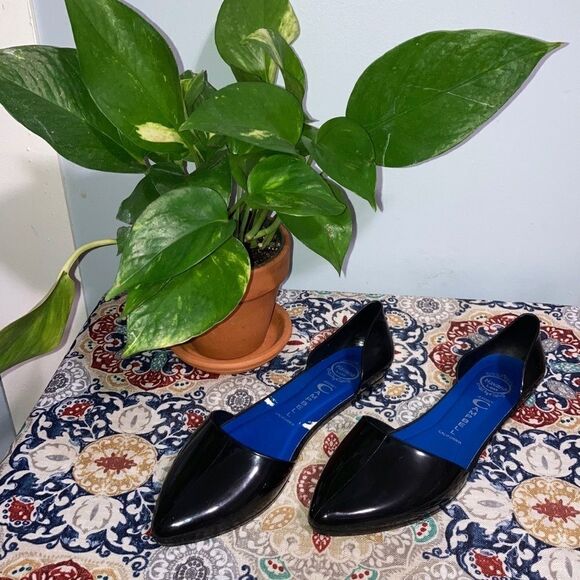 Jeffery Campbell, Havana Last Jelly Flat D’Orsay Solid Black Patent Women’s 6 M - Picture 5 of 12